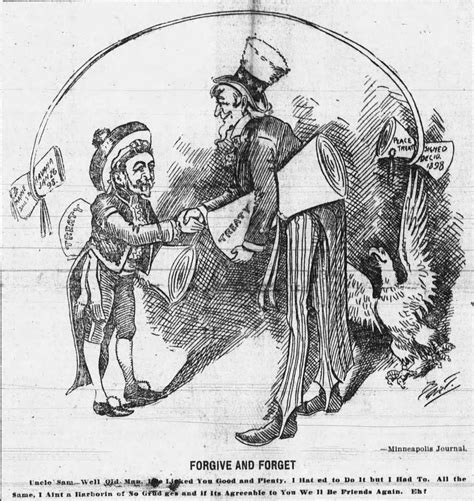 Cartoon Treaty Of Paris 1898