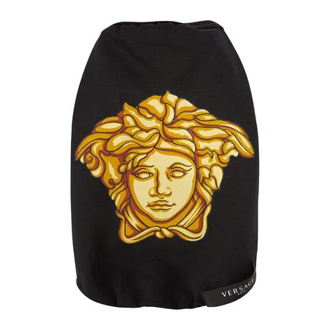 Versace Home | Medusa Dog T-Shirt - Black/Gold | Unisex | Black/Gold | Flannels