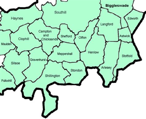 Local Information: Mid Bedfordshire Centre Map