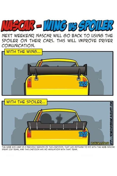 a comic strip with an image of a yellow car and the caption's description