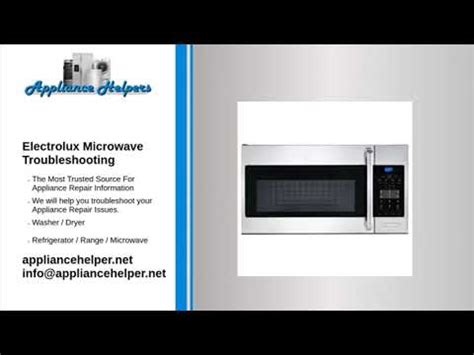 Electrolux Microwave Troubleshooting - YouTube