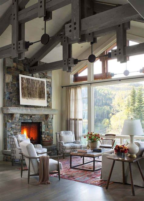 Ski lodge style mountain home blending rustic and modern details in Utah