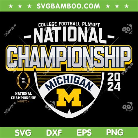 Michigan National Championship SVG PNG