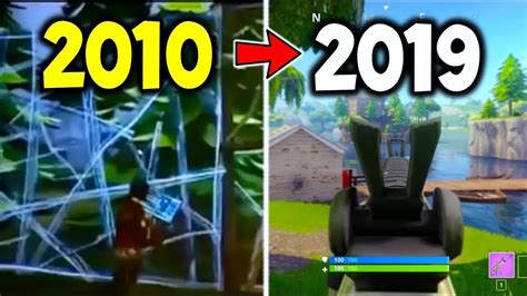 Evolution of Fortnite 2010 2019 - YouTube