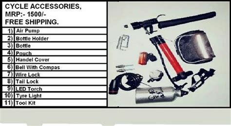 Cycle Accessories at Rs 1500/pack | Bicycle Accessories in Surat | ID ...