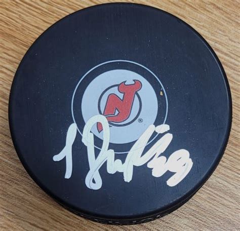 AUTOGRAPHED SERGEI BRYLIN New Jersey Devils Hockey Puck - Main Line ...