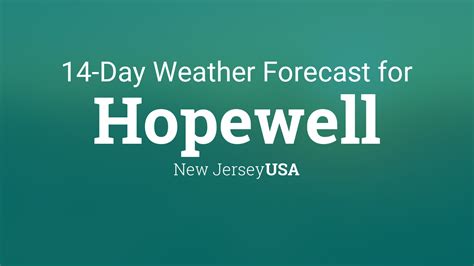 Hopewell, New Jersey, USA 14 day weather forecast