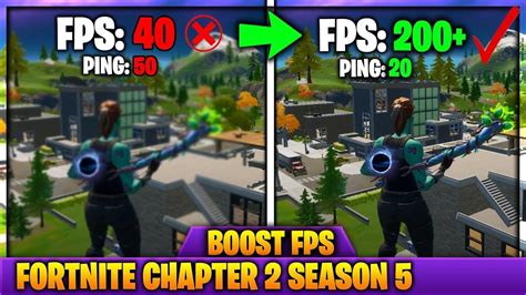 Fortnite FPS Boost For Low End PC's Chapter 2 Season 5 (Best Settings ...