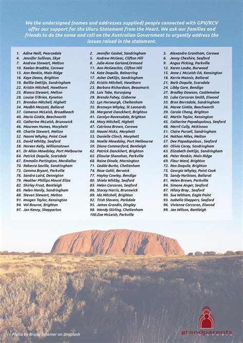 The Uluru Statement from the Heart - Grandparents Australia