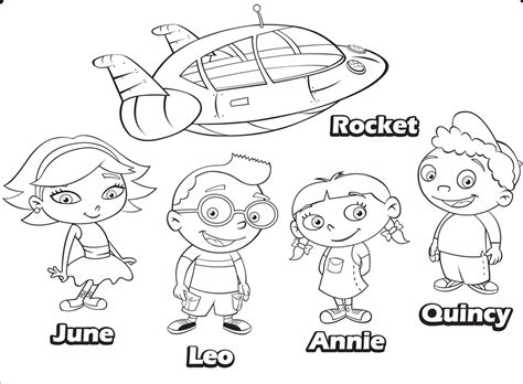 Coloring Pages | Little Einsteins Coloring Pages Characters