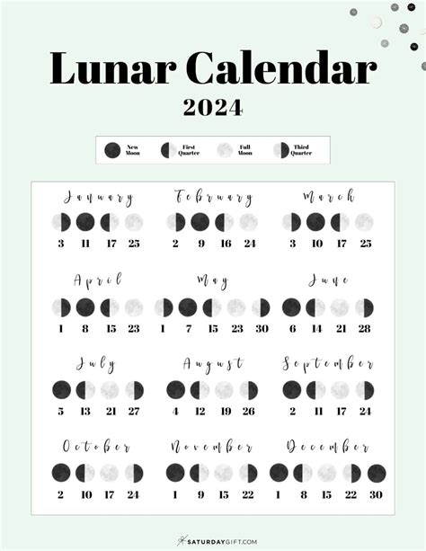 2024 New And Full Moon Schedule Printable - Fredia Susanne