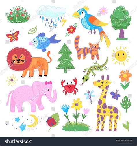 Animals Clipart To Color