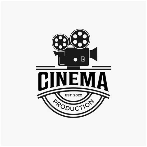 Premium Vector | Cinema camera roll film logo design template