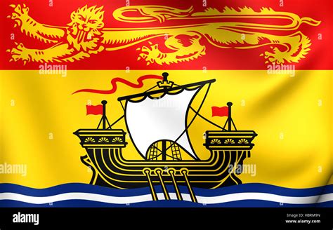 Flag of New Brunswick, Canada Stock Photo - Alamy