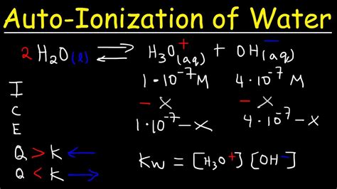 Autoionization Of Water Chemical Equation - Tessshebaylo