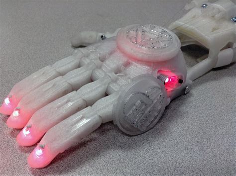 e-NABLING Light! This 3D Printed Prosthetic Hand Features a Beautiful Color Sensing Light Show ...