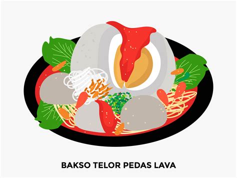 Bakso Lava Indonesian Food Graphic by Griyolabs · Creative Fabrica