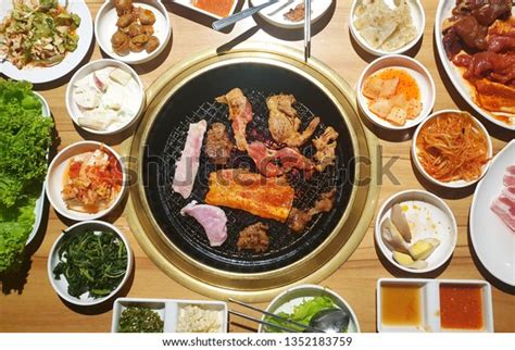 Korean Bbq Side Dishes Stock Photo (Edit Now) 1352183759