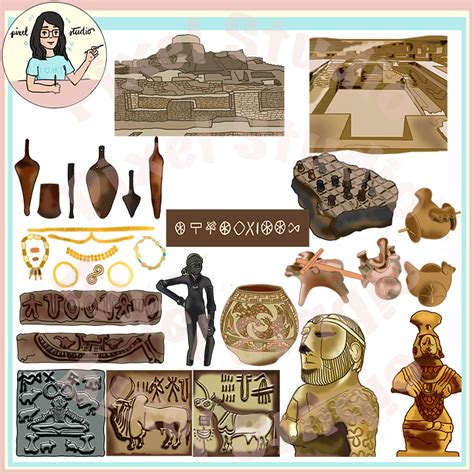 Ancient Civilizations: Indus Valley, Mohanjo Daro, Harappa Clip Art ...