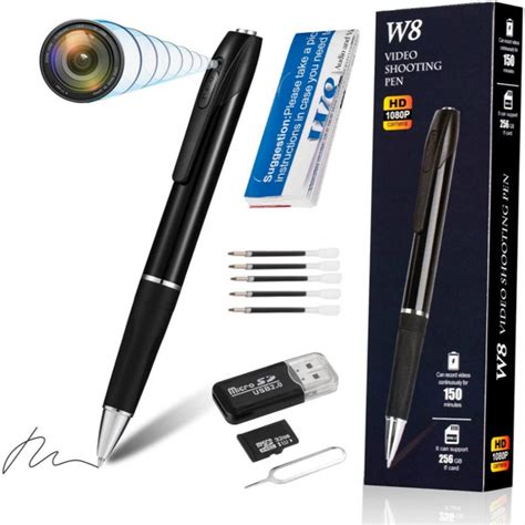 Hidden Spy Camera Pen Nanny Camera Pen HD 1080P Video Recorder, Spy Kit ...