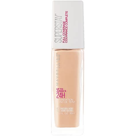 Maybelline Super Stay Full Coverage Liquid Foundation Makeup, Natural Ivory, 1 fl. oz. - Walmart ...