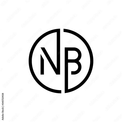 Initial Letter NB Logo Design Vector Template. Creative Abstract NB ...