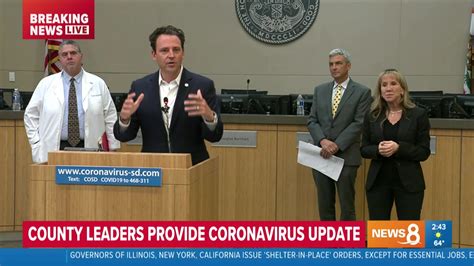 San Diego County leaders give live update on COVID-19. | By CBS 8 San Diego