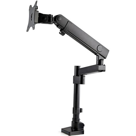 StarTech.com Desk Mount Monitor Arm with 2x USB 3.0 ports, Full Motion Single Monitor Pole Mount ...