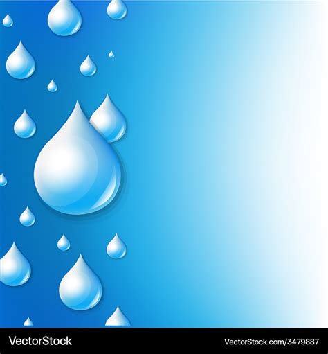 Water drop background Royalty Free Vector Image