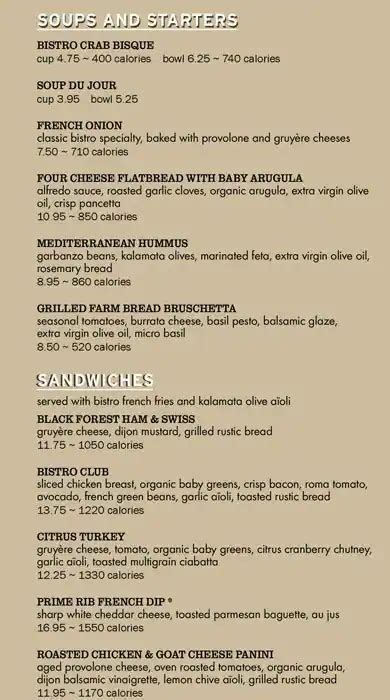 Nordstrom Bistro Cafe Menu, Menu for Nordstrom Bistro Cafe, Rollingwood ...