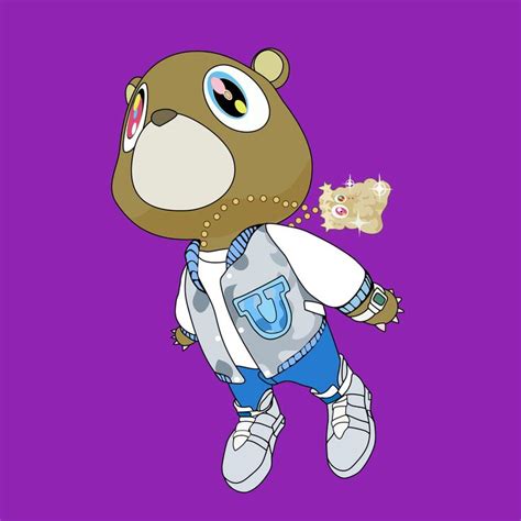 Kanye west Graduation Bear Vector on Behance | Kanye west graduation ...