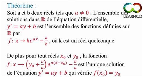 Équations différentielles - Cours - YouTube