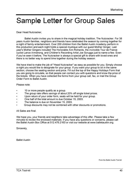 Sales Letter Template