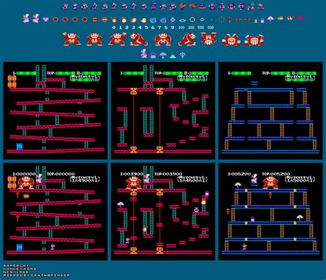 NES - Donkey Kong - Gameplay - The Spriters Resource