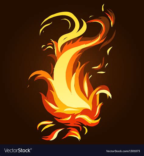 Abstract fire Royalty Free Vector Image - VectorStock