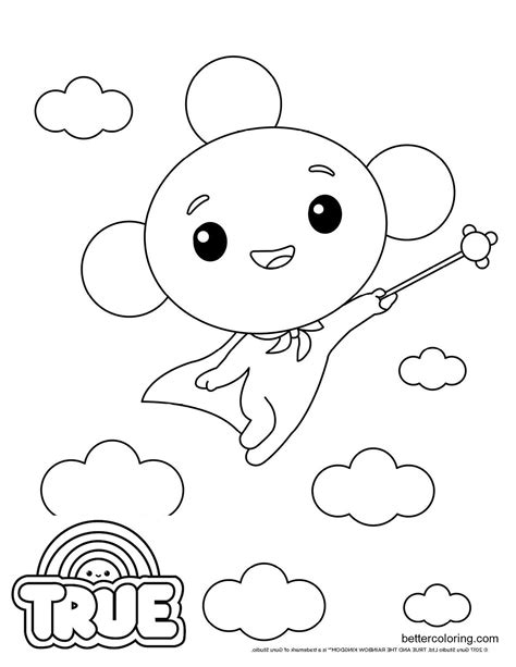 True and the Rainbow Kingdom Coloring Pages Rainbow King Outline - Free Printable Coloring Pages