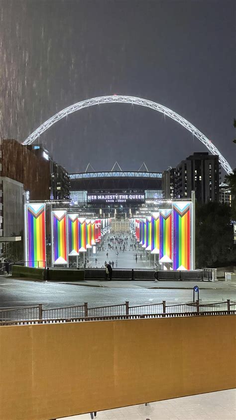 Wembley Stadium last night