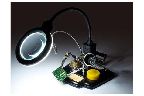 Soldering Center with Helping Hand + Magnifier | Kiwi Electronics