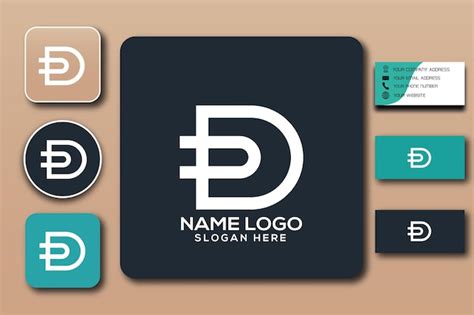 Premium Vector | D monogram logo template