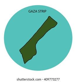 Gaza Strip Map Stock Illustration 409773307 | Shutterstock