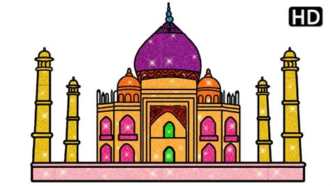 Painting Of Taj Mahal Coloring Page Taj Mahal Drawing Taj Mahal | Images and Photos finder