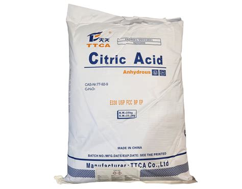 Citric Acid Supplier - Iron Sequestering Agent