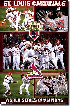 St. Louis Cardinals 2011 World Series Champions Game Poster Print