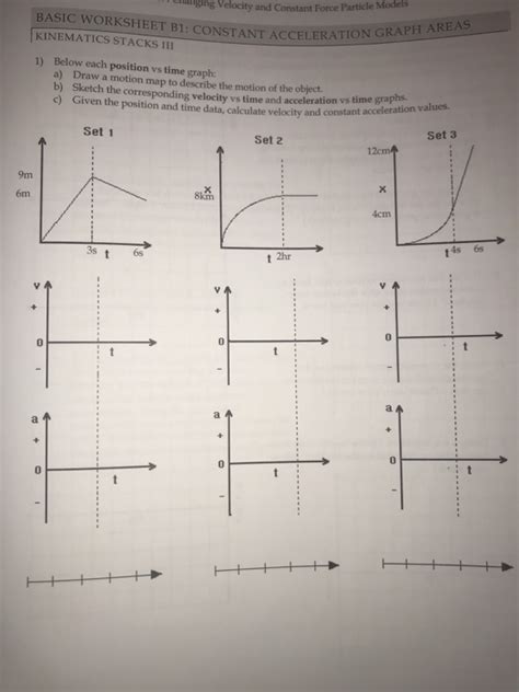 Position Time Graph Worksheet