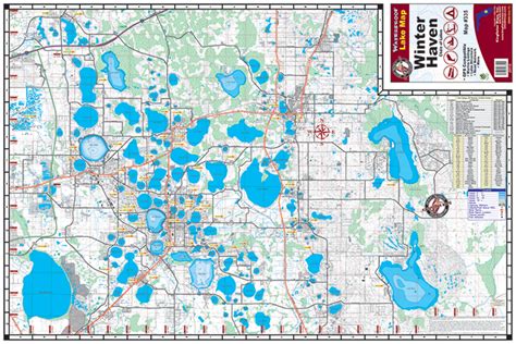 Winter Haven Chain of Lakes Waterproof Map #335 – Kingfisher Maps, Inc.