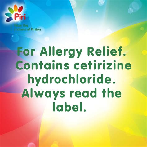 Piriteze Antihistamine Allergy Relief Tablets, Cetirizine, Hay Fever Tablets - Pack of 30- Buy ...