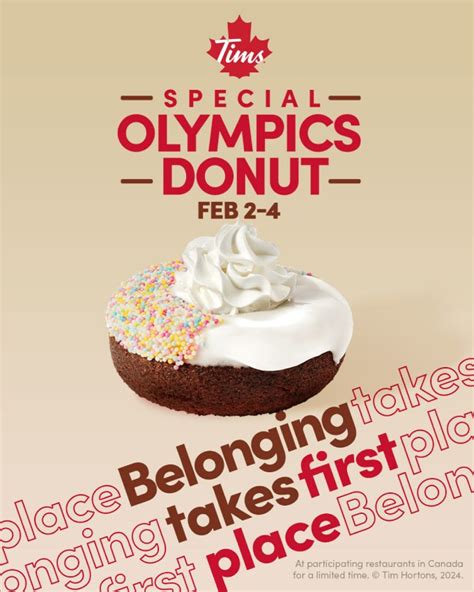 Tim Hortons offers annual Special Olympics Donut until February 4