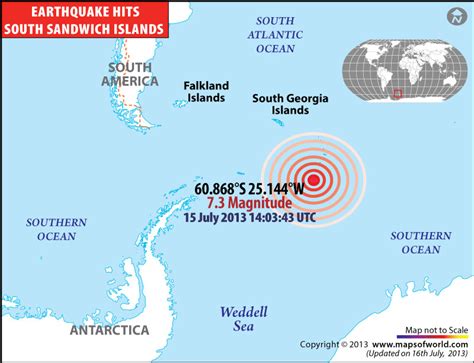 Earthquakes in South Sandwich Islands