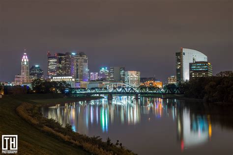 Photo of Columbus skyline last night : Columbus