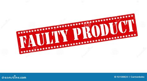 Faulty product stock illustration. Illustration of result - 92108824